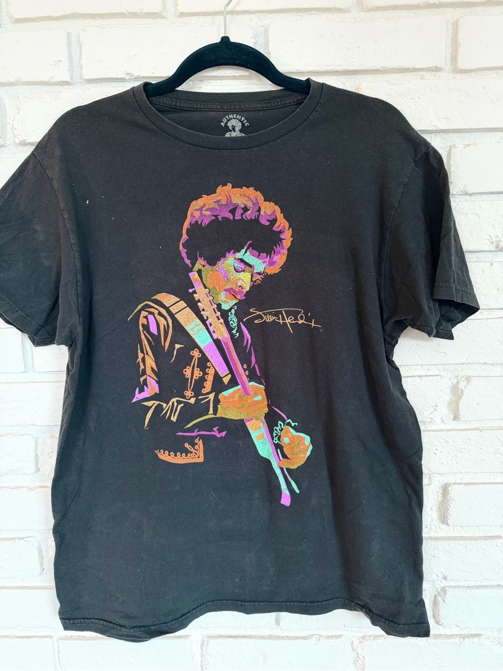 Black Jimi Hendrix Graphic Tee -